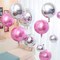 Pearl Pink Foil Balloons 6pcs 22 Inch Large Round Foil Big Giant 4D Jumbo Inflatable Mirror Ball Mylar Balloons for Baby Shower Birthday Gender Reveal Tea Princess Party Decorations